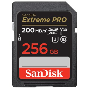 SDXC Extreme Pro UHS-I V30 256GB Class 10 200MB/s
