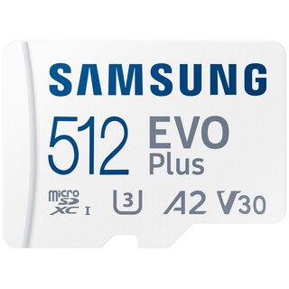 MicroSD 512GB Evo Plus UHS-I U3 V30, 130MB/s Class 10