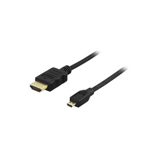 HDMI-kabel, A-D(micro)-kontakt, 5 m, svart