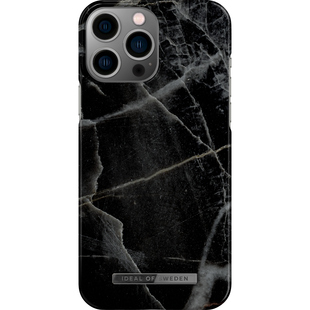 Ideal Of Sweden Fashion Case iPhone 13 Pro Max - Black Thunder Marble
