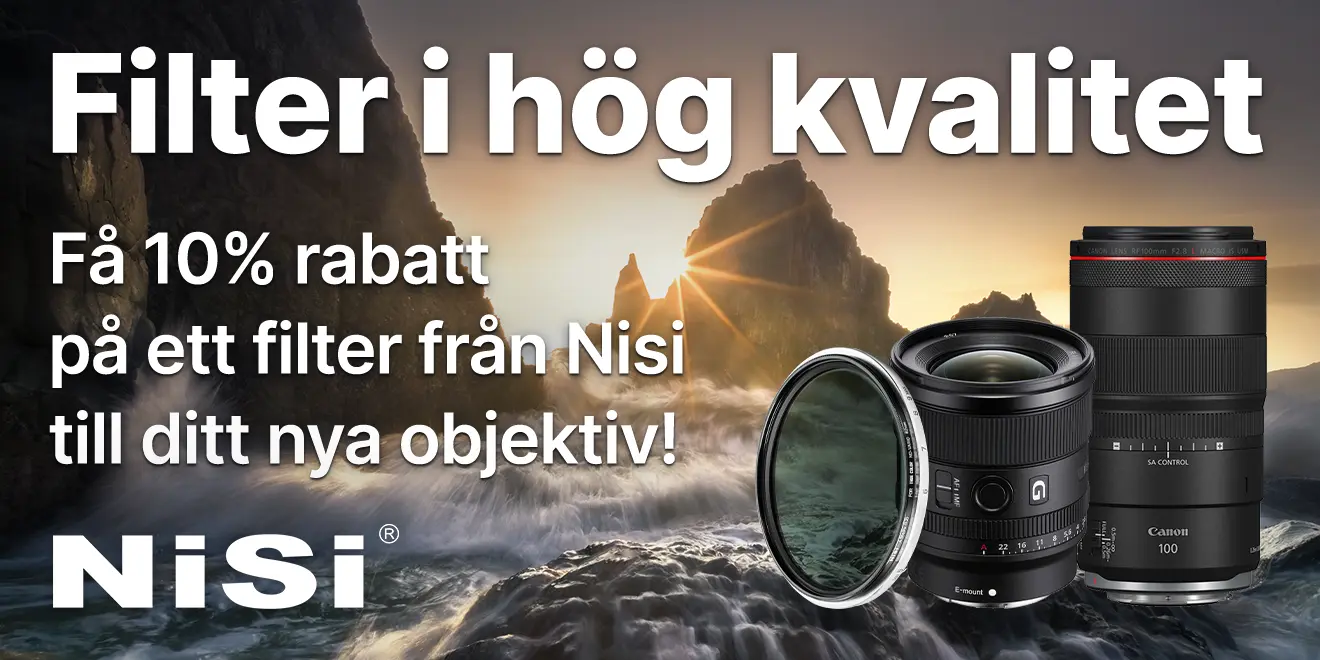 NisiSpara10PåFilterVidKöpAvObjektiv_kampanjbanner.webp
