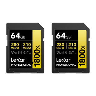 SDXC Professional 1800X 64GB UHS-II V60, 280MB/s - 2-pack