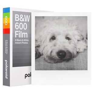 600, svartvit film med vit ram