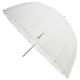 djupt paraply 125 cm, halvtransparent
