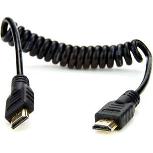 HDMI-spiralkabel, standard-standard (A-A), 30-45 cm 