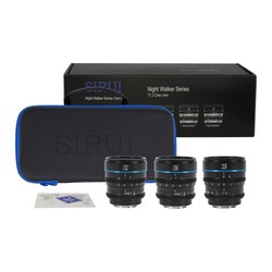 Cine Lens Nightwalker S35 Kit, för Micro 4/3 (MFT) - Svart