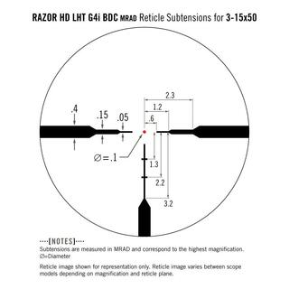 Razor HD LHT 3-15X50 riktmedel G4i, MRAD, belyst 