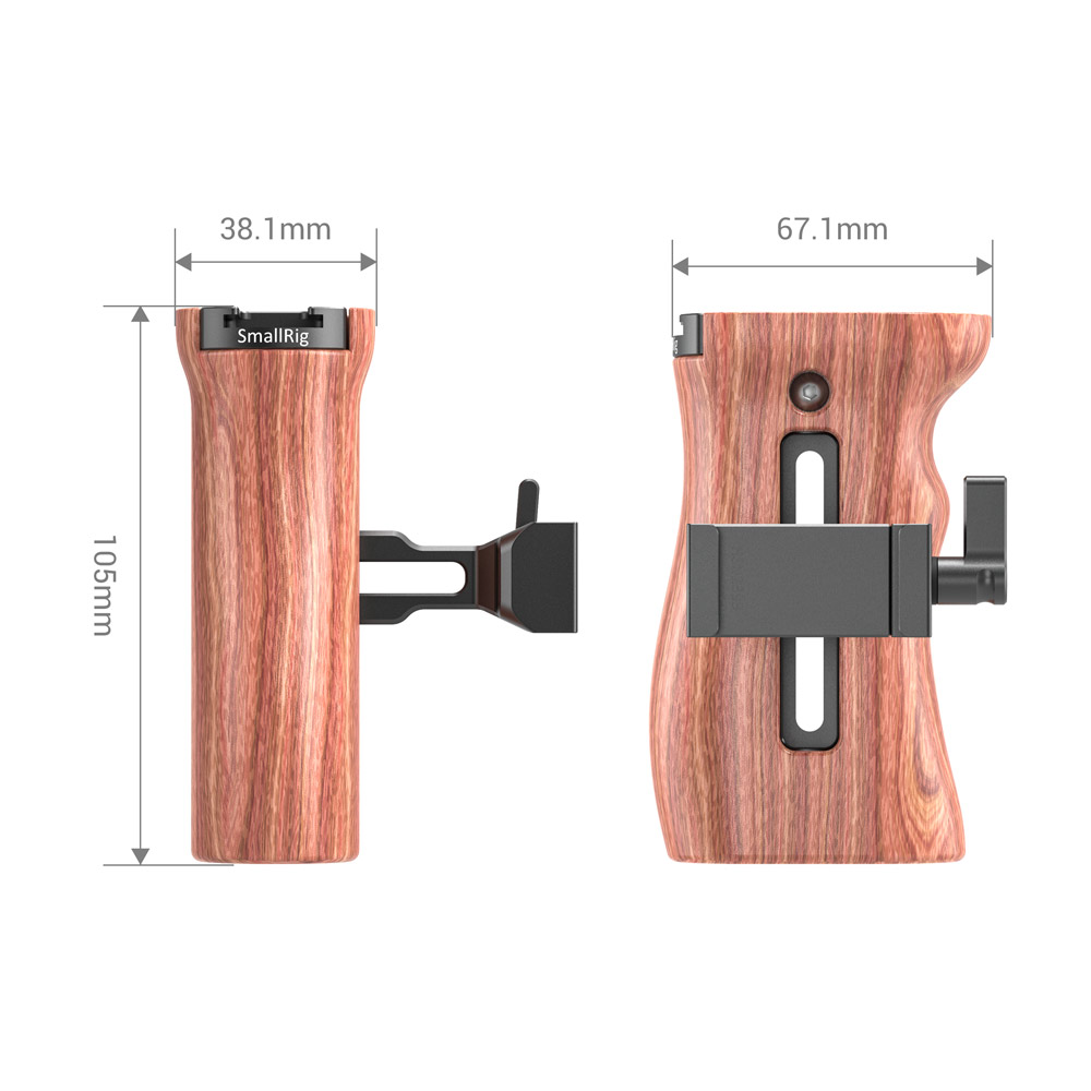 Smallrig 2399 trähandtag (Arca Swiss-kompatibelt)