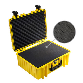 Outdoor Case typ 6000 gul med skuminteriör
