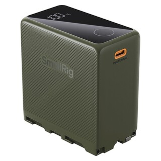 4577 NP-F970 batteri med USB-C & USB-A kontakt - grön