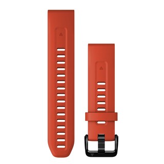QuickFit 20-klockarmband, röd silikon