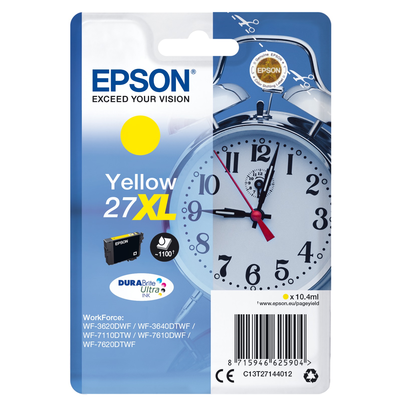Epson DURABrite Ultra Ink 27 XL ink cartridge yellow T2714