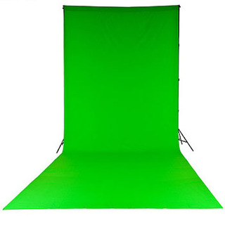 Bakgrund tyg Chroma Key 3 x 7 m grön