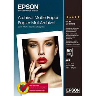 A3 Archival Matte Paper, 50 ark, 192g/m2