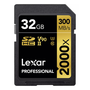 SDHC Professional 2000X 32GB UHS-II V90, 300MB/s