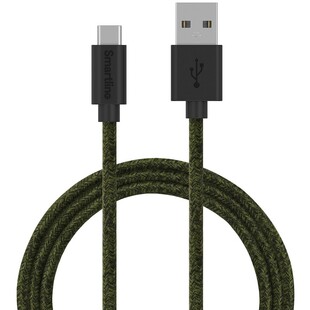 Fuzzy USB-C USB 2.0 Grön - 2m