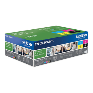 TN243CMYK Cyan/Magenta/Gul/Svart Toner 