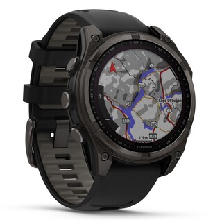 Fenix 8 - 47 mm, Solar Sapphire - Carbon Gray Ti Black