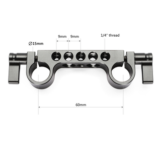 2061 super lightweight 15 mm-railblock, 2-pack