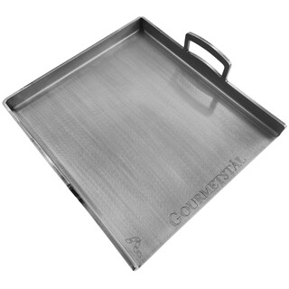 Pizzapaket - Stekbord 39x34cm, med uppvikta kanter & handtag + pizzaskärare + pizzaspade