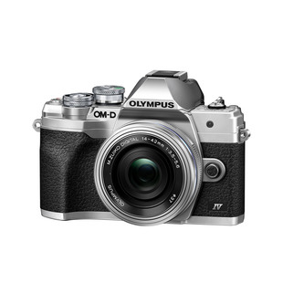 E-M10 Mark IV kamerahus silver + M.Zuiko Digital 14-42mm f/3,5-5,6 EZ