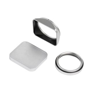 JetMag Pro Lens Hood, Uv Filter & Cap for Fuji X100 Series - Silver
