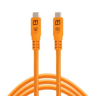 TetherPro Optima 10G USB-C kabel, 1,8m, Rak - Orange
