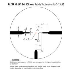 Razor HD LHT 3-15X50 riktmedel G4i, MRAD, belyst 