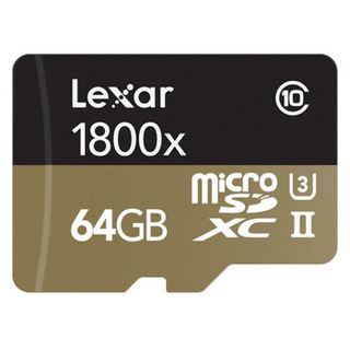 MicroSDXC 64GB UHS-II U3 1800X, 270MB/s