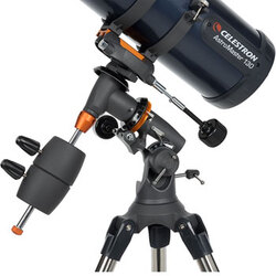 AstroMaster 130 EQ med mobiladapter och T2-Barlow
