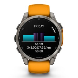 Fenix 8 - 47 mm, AMOLED - Graphite Spark Orange