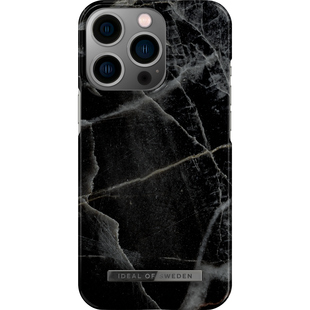 Ideal Of Sweden Fashion Case iPhone 13 Pro - Black Thunder Marble