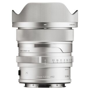 20mm f/2,0 DG Contemporary för L-fattning (Panasonic/Leica) - Silver