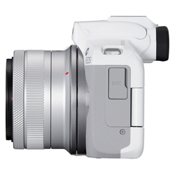 EOS R50 kamerahus - Vit + RF-S 18-45mm f/4,5-6,3 IS STM  