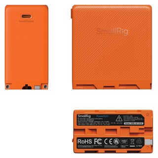 4576 NP-F970 batteri med USB-C & USB-A kontakt - orange