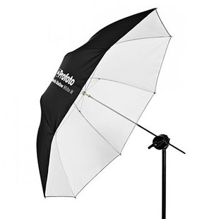 grunt paraply, vitt, 105 cm (medium) 