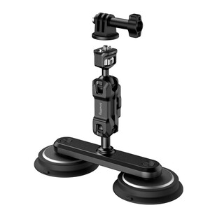 4467 actionkamera fäste med dubbel magnetisk sugkopp och magic arm