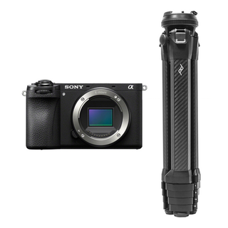 A6700 kamerahus + Peak Design Travel Tripod kolfiber