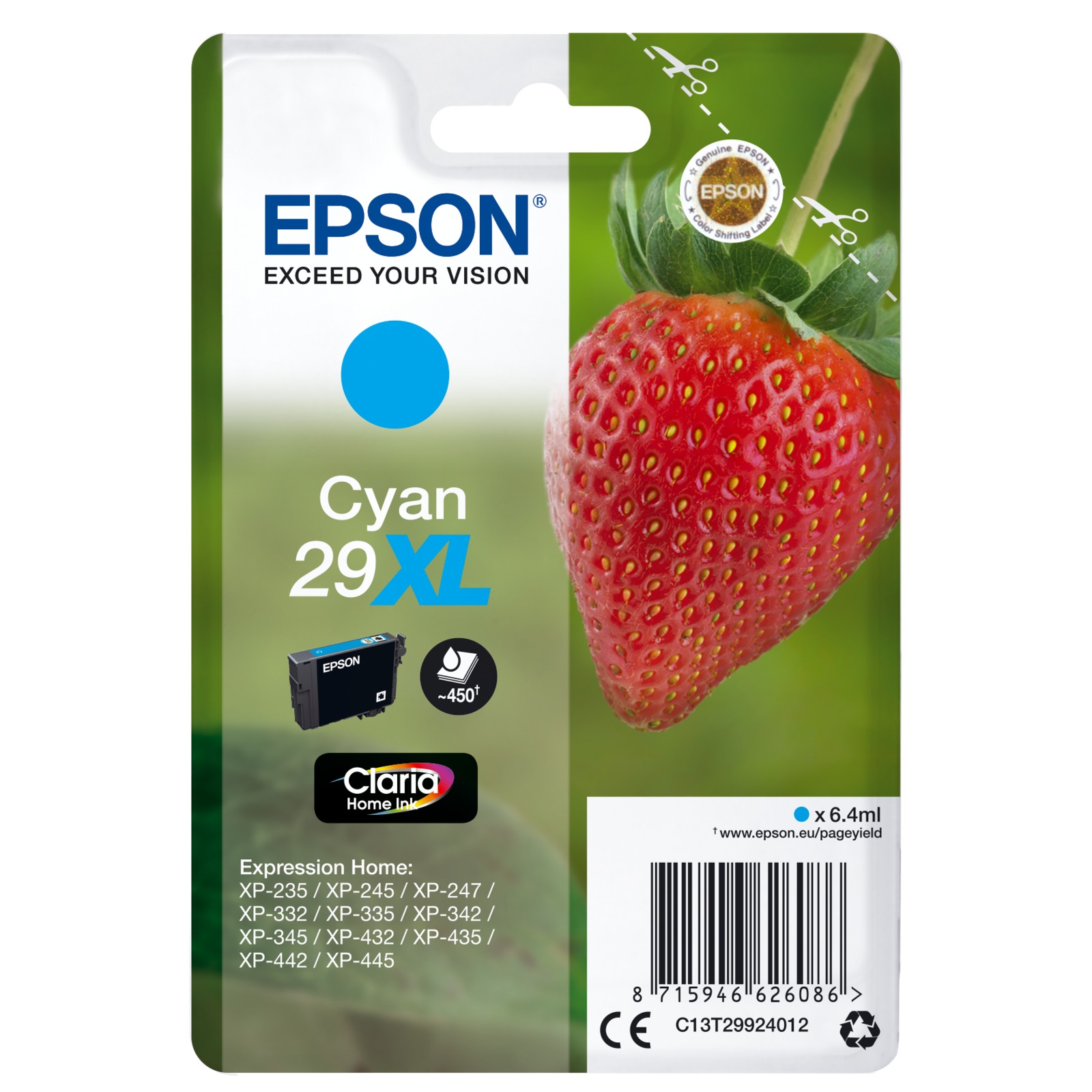 Epson XL cyan Claria Home 29 T2992