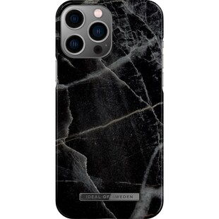 Ideal Of Sweden Fashion Case iPhone 13 - Black Thunder Marble