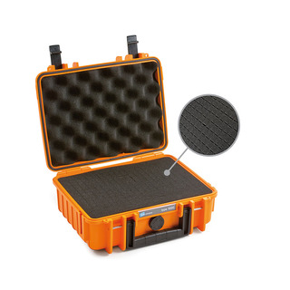 Outdoor Case typ 1000 orange med skuminteriör 