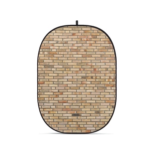 CBA-WB0009 Wall Brick, hopfällbar bakgrund, 2 x 1,5m - Beige