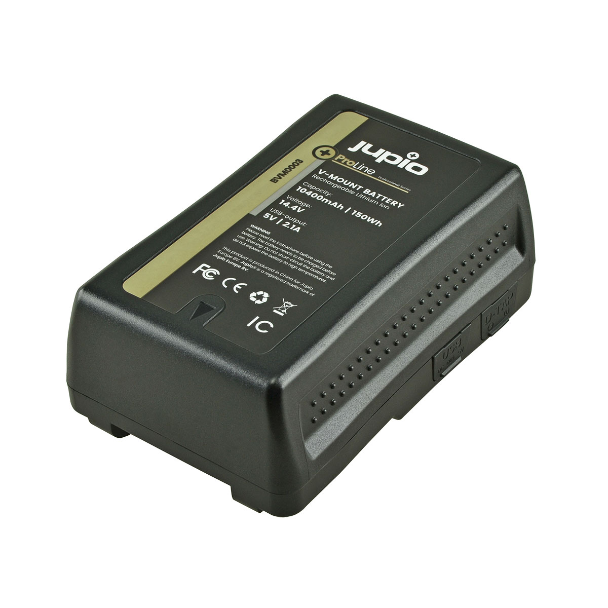 V-Mount batteri 14,4V, 10400mAh (150Wh),  LED indikator, D-Tap och USB