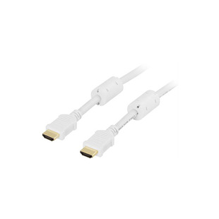 HDMI-kabel, A-A-kontakt, 15 m, vit