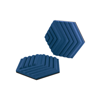 Wavepanels akustikplattor för kontor/studio, startkit blå