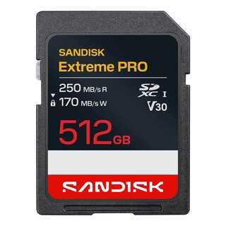 Extreme Pro 512GB 250/170MB/s C10 UHS U3 V30 RPD2