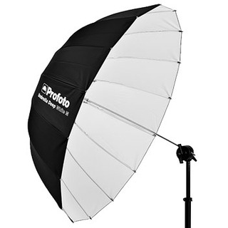 djupt paraply, vitt, 105 cm (medium)