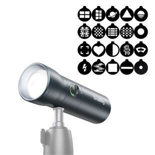 4634 RF 10C, fokuserbar LED lampa med Gobo-set