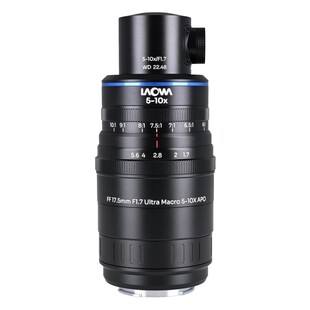 Aksen 17,5mm f/1,7 5-10x Ultra Macro APO (Coaxial Illumination Version) för Sony E (fullformat)