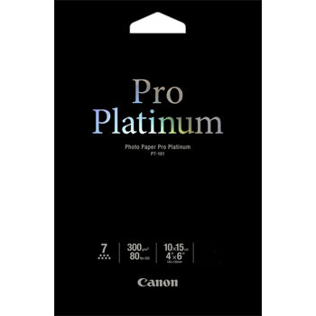 Canon 10x15 Photo Paper Pro Platinum, PT-101, 50 ark, 300g/m2